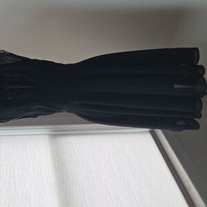 MARELLA Black Sleeveless V-Neck Midi Dress